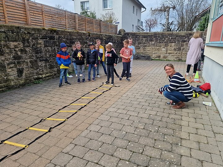 Schüler bei der Osterolympiade